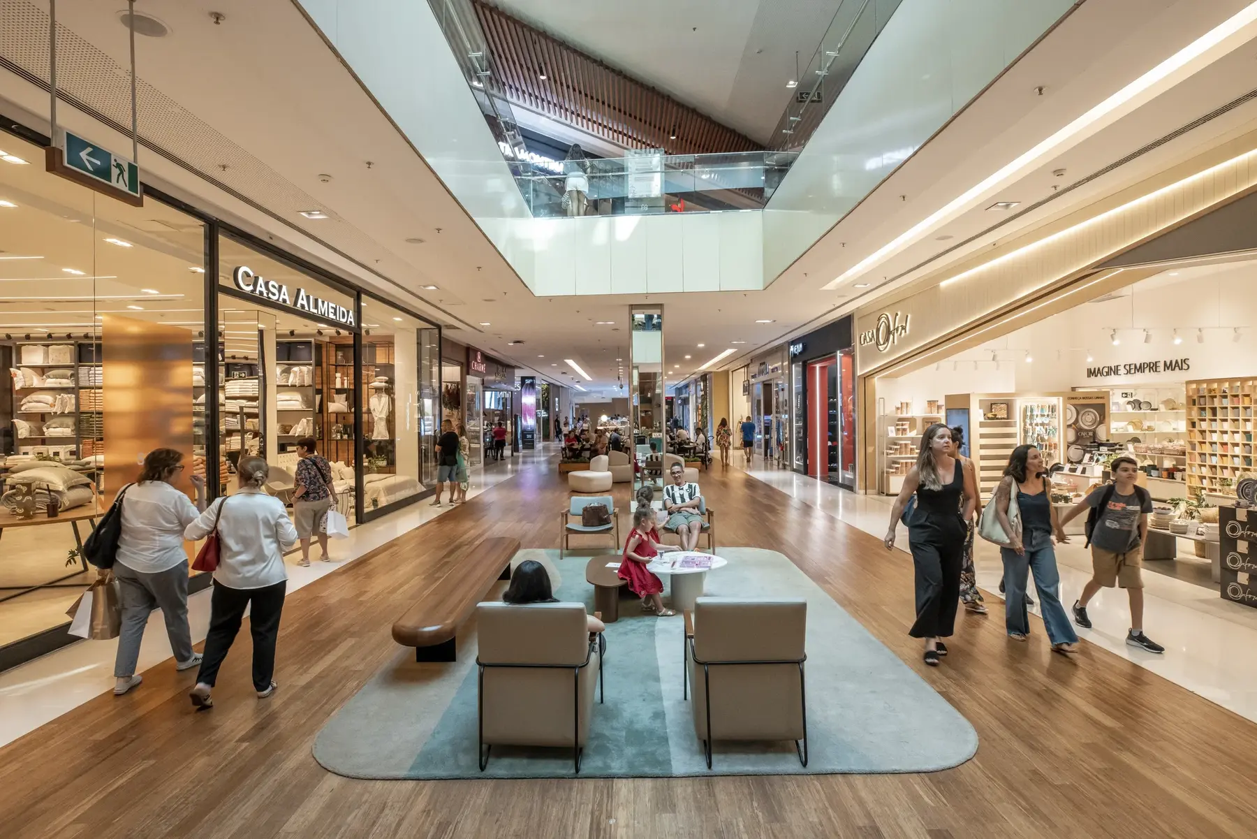 Circulação de pessoas em shopping center
