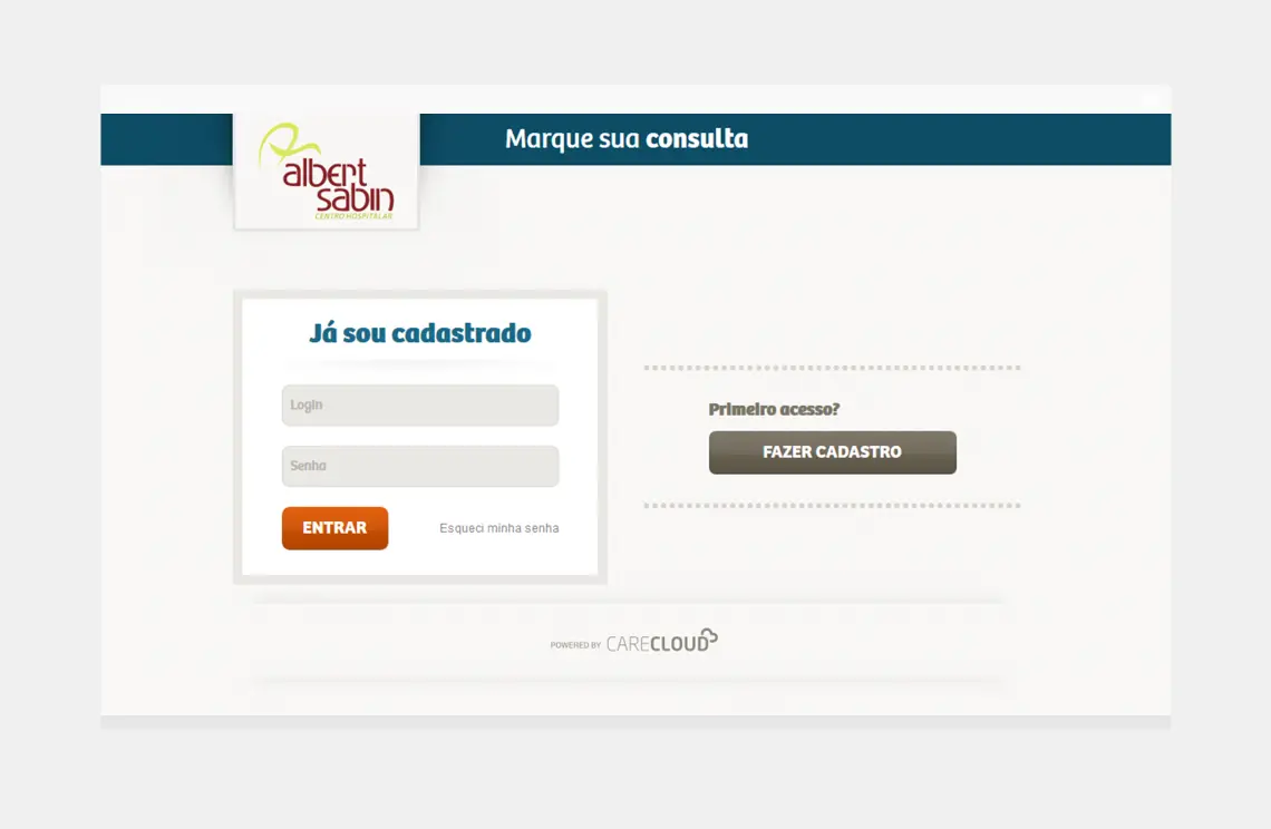 Registro 2 do projeto Centro Médico Albert Sabin