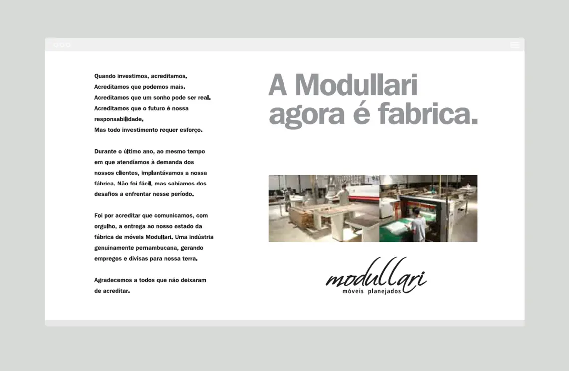Registro 3 do projeto Modullari Móveis Planejados