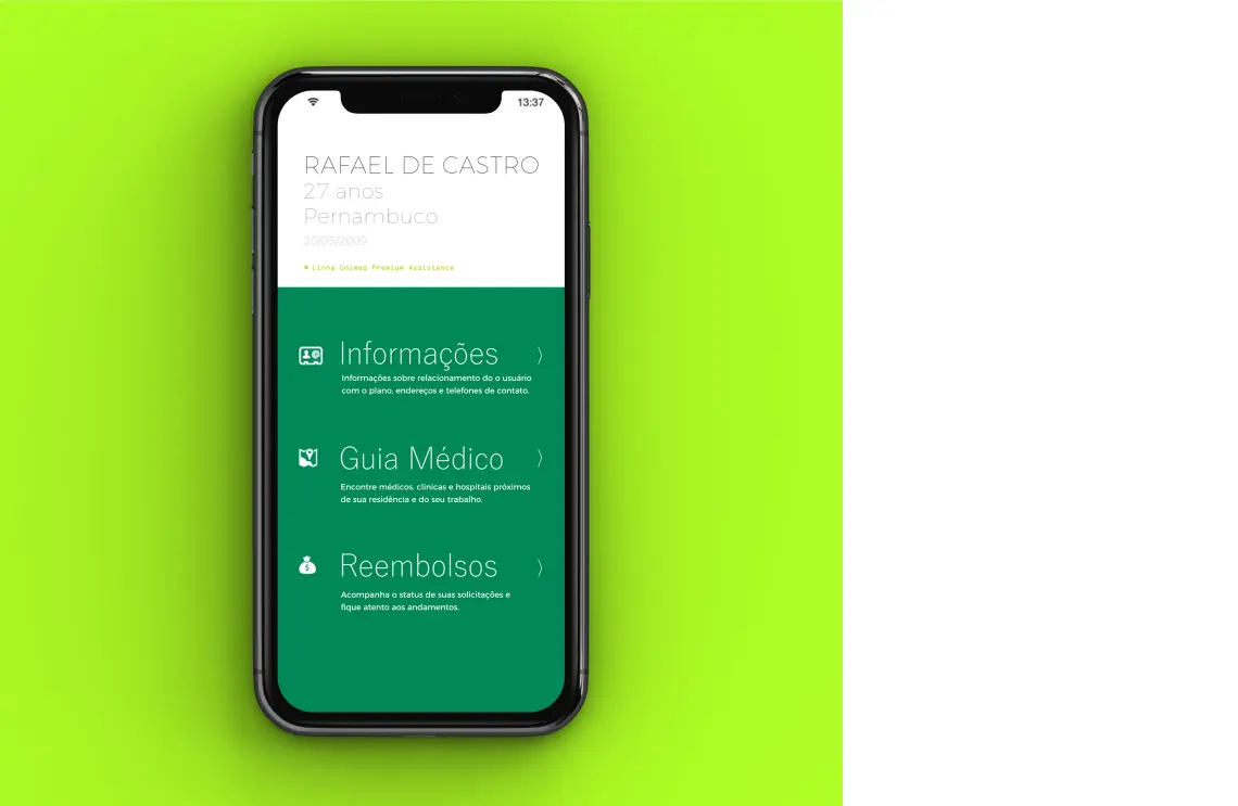 Registro 3 do projeto Unimed App