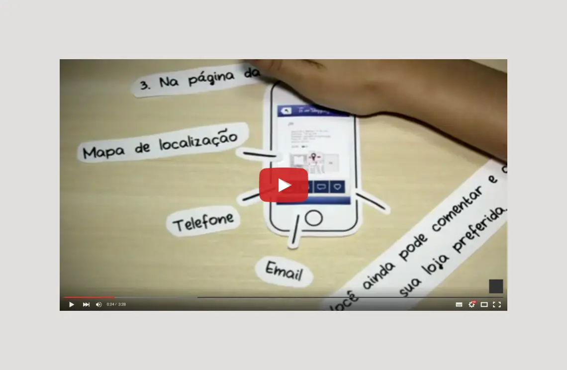 Quadro do vídeo de apresentação do Tô no Shopping